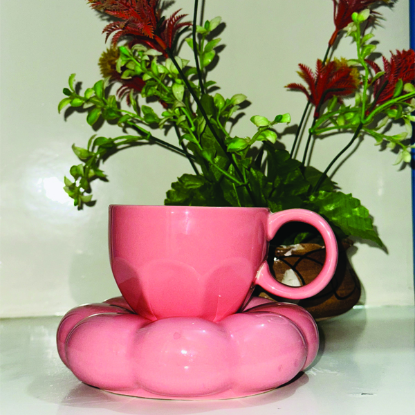 Ceramic Cloud Shape Cup & Plate