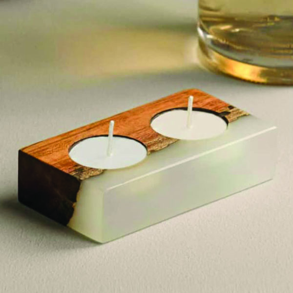 Wood and Epoxy Resin Ashtray